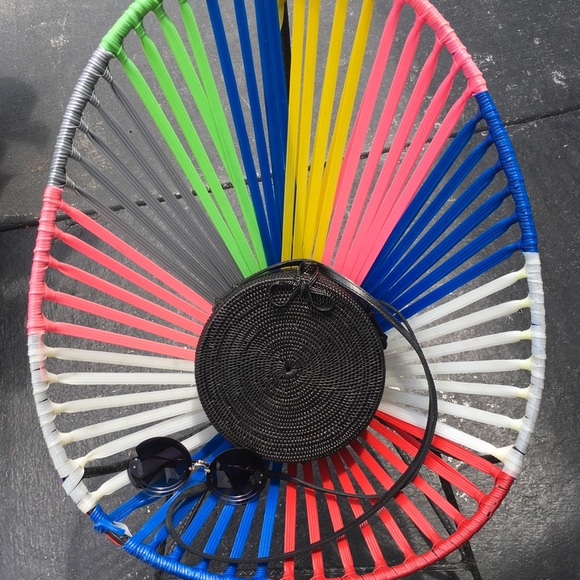 💐LAST 1️⃣💐Black Circular Rattan/Round Bag - Picture 6 of 6